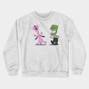 Courage of the peanuts dog Crewneck Sweatshirt